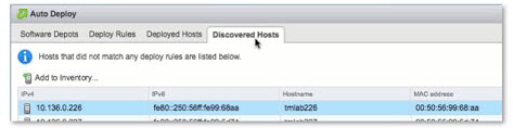 VMware AutoDeploy - new Discovered Hosts